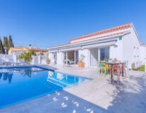 sky, swimming pool, outdoor, ground, house, building, swimming, water